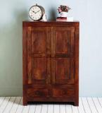 Woodsworth Ontario Solid Wood Wardrobe In Honey Oak Finish