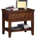 Woodsworth Ordoba Solid Wood Bed Side Table In Provincial Teak Finish