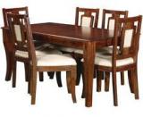 Woodsworth Oritz Six Seater Dining Set In Provincial Teak Finish