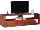 Woodsworth Palencia Solid Wood Entertainment Unit In Honey Oak Finish