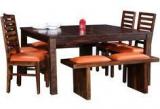 Woodsworth Palermo Solid Wood Eight Seater Dining Set In Provincial Teak Finish