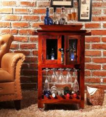 Woodsworth Palmira Bar Unit in Honey Oak Finish