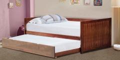 Woodsworth Pasco Single Bed With Pull Out in Honey Oak Finish