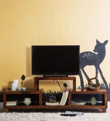 Woodsworth Peshtigo Entertainment Unit in Honey Oak Finish