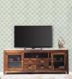 Woodsworth Peshtigo Entertainment Unit With 4 Drawers In Provincial Teak Finish