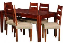 Woodsworth Pessoa Six Seater Dining Set in Honey Oak Finish