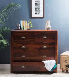 Woodsworth Polson Chest Of Drawers In Honey Oak Finish