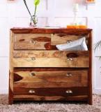 Woodsworth Polson Chest Of Five Drawers In Natural Sheesham Wood Finish