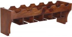 Woodsworth Porto Alegre Solid Wood Wine Rack in Provincial Teak Finish