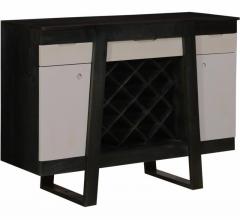 Woodsworth Portobello Bar Cabinet in Olive Grey Finish