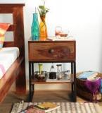 Woodsworth Puebla Bed Side Table In Dual Tone Finish