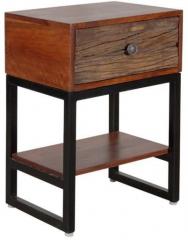 Woodsworth Puebla Bed Side Table in Dual Tone