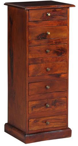 Woodsworth Puebla Sheesham Wood Chest of Drawers in Honey Oak Finish