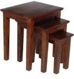 Woodsworth Puebla Solid Wood Set Of Tables In Provincial Teak Finish