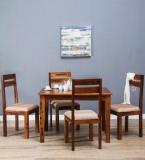 Woodsworth Quito Four Seater Dining Set In Honey Oak Finish