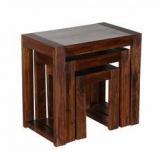 Woodsworth Quito Set Of Tables In Colonial Maple Finish