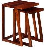 Woodsworth Quito Set Of Tables In Honey Oak Finish