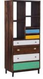 Woodsworth Raffine Book Shelf In Multi Colour Finish