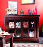 Woodsworth Raliegh Cabinet In Passion Mahogany Finish