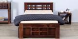 Woodsworth Raliegh Single Bed With Storage In Provincial Teak Finish