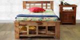 Woodsworth Raliegh Single Bed With Trundle In Natural Sheesham Finish