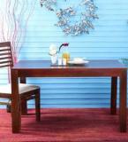 Woodsworth Recife Six Seater Dining Table In Honey Oak Finish