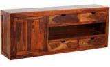 Woodsworth Recife Solid Wood Entertainment Unit In Colonial Maple Finish