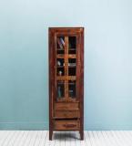 Woodsworth Richmond Sparing Solid Wood Book Case In Provincial Teak Finish