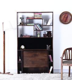 Woodsworth Rochelle Book Shelf With Collapsible Writing Desk In Provincial Teak Finish