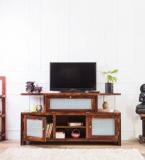 Woodsworth Rochester Entertainment Unit In Provincial Teak Finish