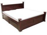 Woodsworth Saffron Aristocratic King Size Bed With Storage In Espresso Walnut Finish