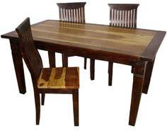 Woodsworth Saffron High Back Two Tone Six Seater Dining Table Set