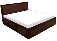 Woodsworth Saffron Simplistic King Size Bed With Storage