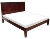 Woodsworth Saffron Sturdy King Size Bed In Espresso Walnut Finish