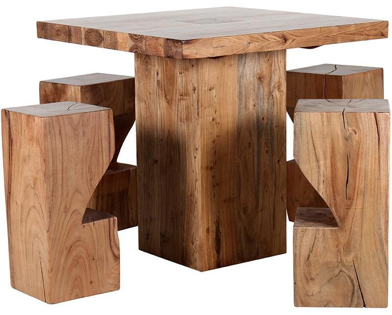 Woodsworth Salvador Dining Cum Bar Set in Acacia Wood