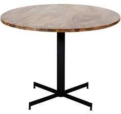 Woodsworth Salvador Dining Table In Wooden Top And Iron Base