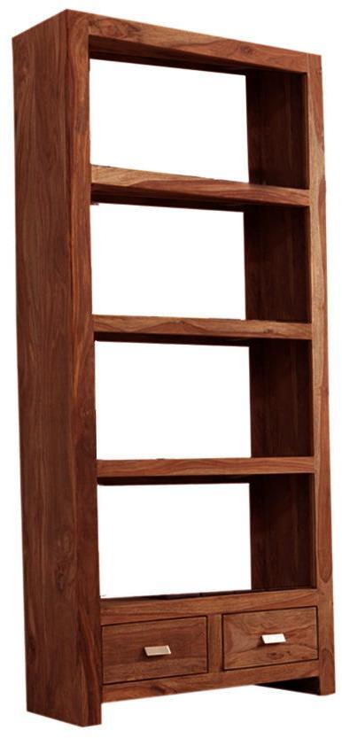 Woodsworth Salvador Open and Closed Book Shelf in Natural Polish