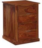 Woodsworth Salvador Pedestal Cabinet In Provincial Teak Finish