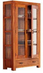 Woodsworth Salvador See Through Glass Cabinet With Drawer