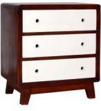 Woodsworth Salvador Solid Wood Bedside Table In Dual Tone Finish