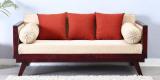 Woodsworth San Clemente Three Seater Sofa In Passion Mahogany Finish