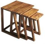 Woodsworth San Jose Set Of Tables In Natural Finish