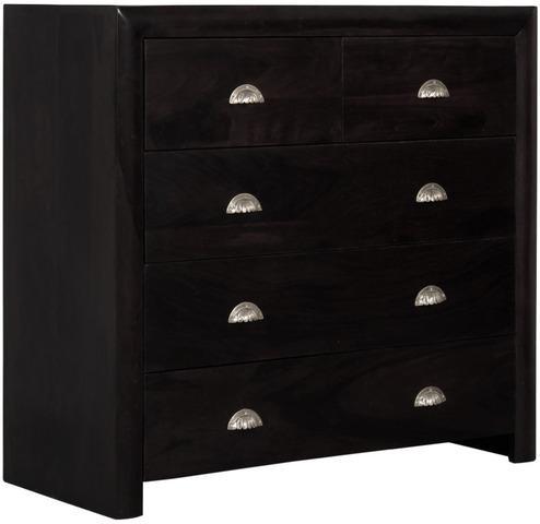 Woodsworth San Jose Solid Wood Chest Of Drawers in Espresso Walnut