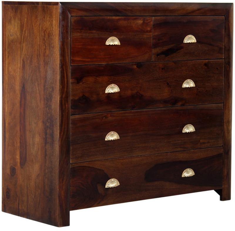 Woodsworth San Jose Solid Wood Chest of Drawers in Provincial Teak Finish