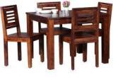 Woodsworth San Juan Premium Acacia Wood Four Seater Dining Set In Honey Oak Finish