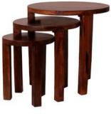 Woodsworth San Juan Set Of Tables In Colonial Maple Finish