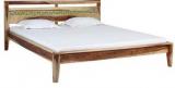 Woodsworth San Juan Solid Wood King Size Bed In Natural Sheesham Finish