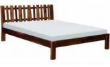 Woodsworth San Juan Solid Wood King Sized Bed Without Storage In Provincial Teak Finish