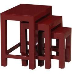 Woodsworth San Luis Red P.U Painted Set Of Tables