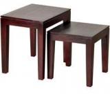 Woodsworth San Luis Set Of Tables In Passion Mahogany Finish